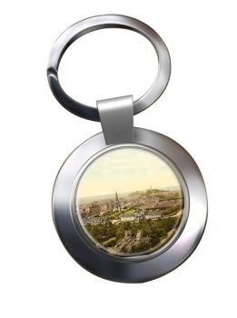 Edinburgh City Chrome Key Ring