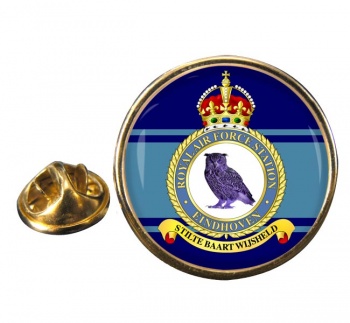 RAF Station Eindhoven Round Pin Badge