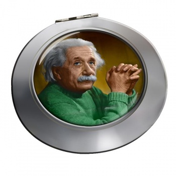 Albert Einstein Chrome Mirror