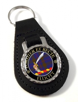 Elliott Scottish Clan Leather Key Fob