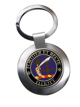 Elliott Scottish Clan Chrome Key Ring
