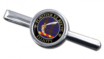 Elliott Scottish Clan Round Tie Clip