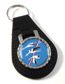 Escadron de Chasse 01-002 ''Cigognes'' (French Air Force) Leather Key Fob