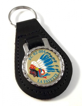 Escadron de Chasse 02-004 ''La Fayette'' (French Air Force) Leather Key Fob