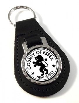 Essex County NJ Leather Key Fob