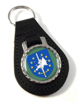 European Corps (Eurocorps) Leather Key Fob