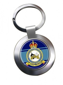 RAF Station Exeter Chrome Key Ring