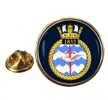 1832 Naval Air Squadron (Royal Navy) Round Pin Badge