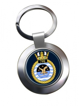 799 Naval Air Squadron (Royal Navy) Chrome Key Ring