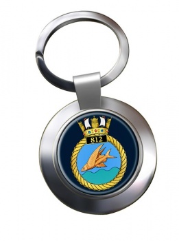 812 Naval Air Squadron (Royal Navy) Chrome Key Ring