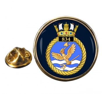 834 Naval Air Squadron (Royal Navy) Round Pin Badge
