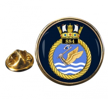 884 Naval Air Squadron (Royal Navy) Round Pin Badge
