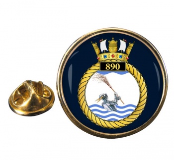 890 Naval Air Squadron (Royal Navy) Round Pin Badge