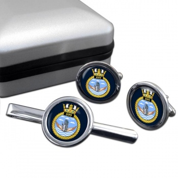 899 Naval Air Squadron (Royal Navy) Round Cufflink and Tie Clip Set