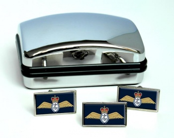 Fleet Air Arm Wings (Royal Navy) Rectangle Cufflink and Tie Pin Set