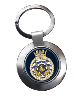 Fleet Diving Squadron RN Chrome Key Ring