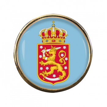 Finnish Coats of Arms Round Pin Badge