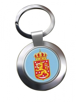 Finnish Coats of Arms Metal Key Ring