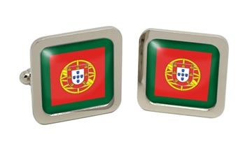 Portugese Navy (Marinha Portuguesa) Square Cufflinks in Box