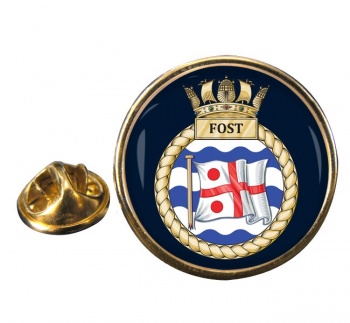 Flag Officer Sea Training (FOST) RN Round Pin Badge