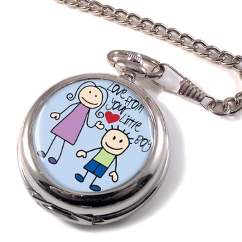 Love From Your Little Boy Pocket Watch