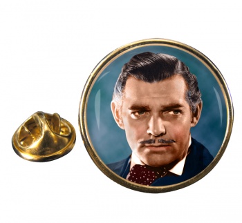 Clark Gable Round Pin Badge