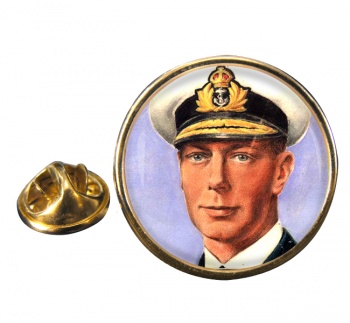 King George VI of Great Britain Round Pin Badge