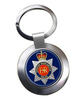 Greater Manchester Police Chrome Key Ring