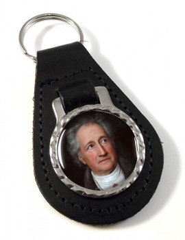 Johann Wolfgang von Goethe Leather Key Fob