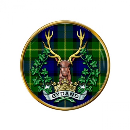 Gordon Highlanders Coloured, British Army Pin Badge