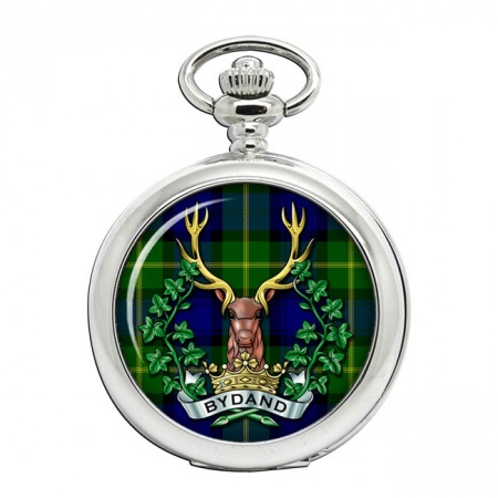 Gordon Highlanders Coloured, British Army Pocket Watch