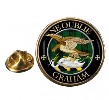 Graham Scottish Clan Round Pin Badge