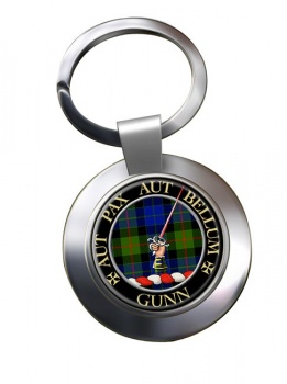 Gunn Scottish Clan Chrome Key Ring