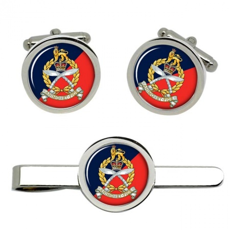 Gurkha Staff and Personnel Support Branch, British Army ER Cufflinks and Tie Clip Set