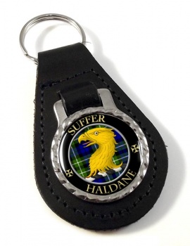 Haldane Scottish Clan Leather Key Fob