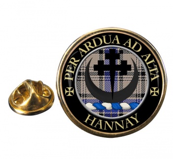 Hannay Scottish Clan Round Pin Badge