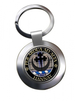Hannay Scottish Clan Chrome Key Ring