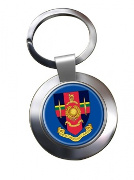 Hasler Company Royal Marines Chrome Key Ring