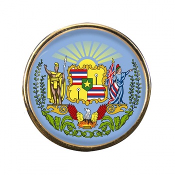 Hawaii Round Pin Badge