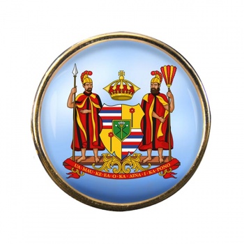 Kingdom of Hawaii Round Pin Badge
