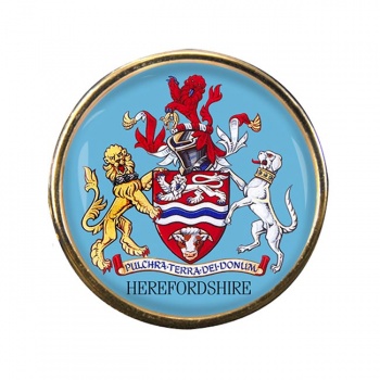 Herefordshire (England) Round Pin Badge