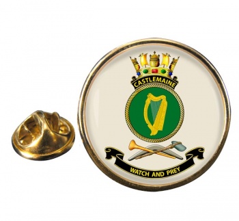 HMAS Castlemaine Round Pin Badge