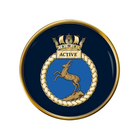 HMS Active, Royal Navy Pin Badge