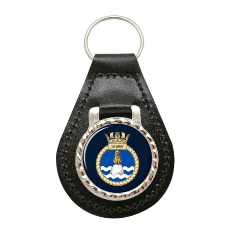 HMS Albion, Royal Navy Leather Key Fob