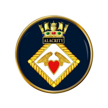 HMS Alacrity, Royal Navy Pin Badge