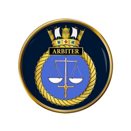 HMS Arbiter, Royal Navy Pin Badge