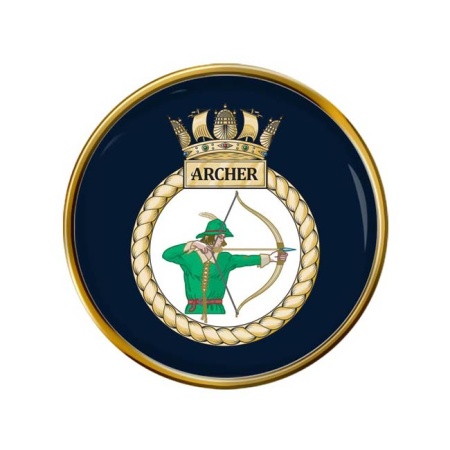 HMS Archer, Royal Navy Pin Badge