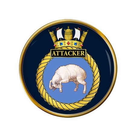 HMS Attacker, Royal Navy Pin Badge