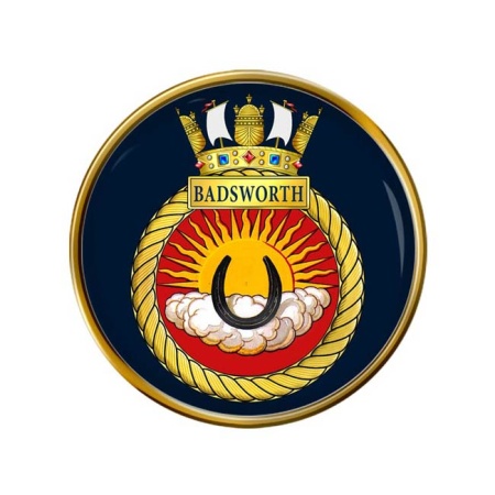 HMS Badsworth, Royal Navy Pin Badge