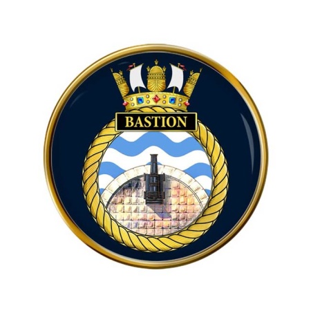 HMS Bastion, Royal Navy Pin Badge